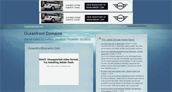 Desktop Screenshot of oceanfrontdomains.com